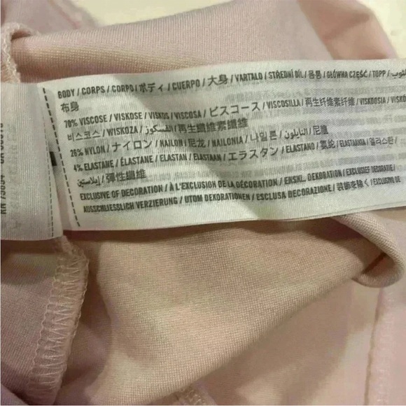 NWOT Abercrombie & Fitch Pink Cropped Sweetheart Cami Tank Top Size X-Small - Picture 6 of 6